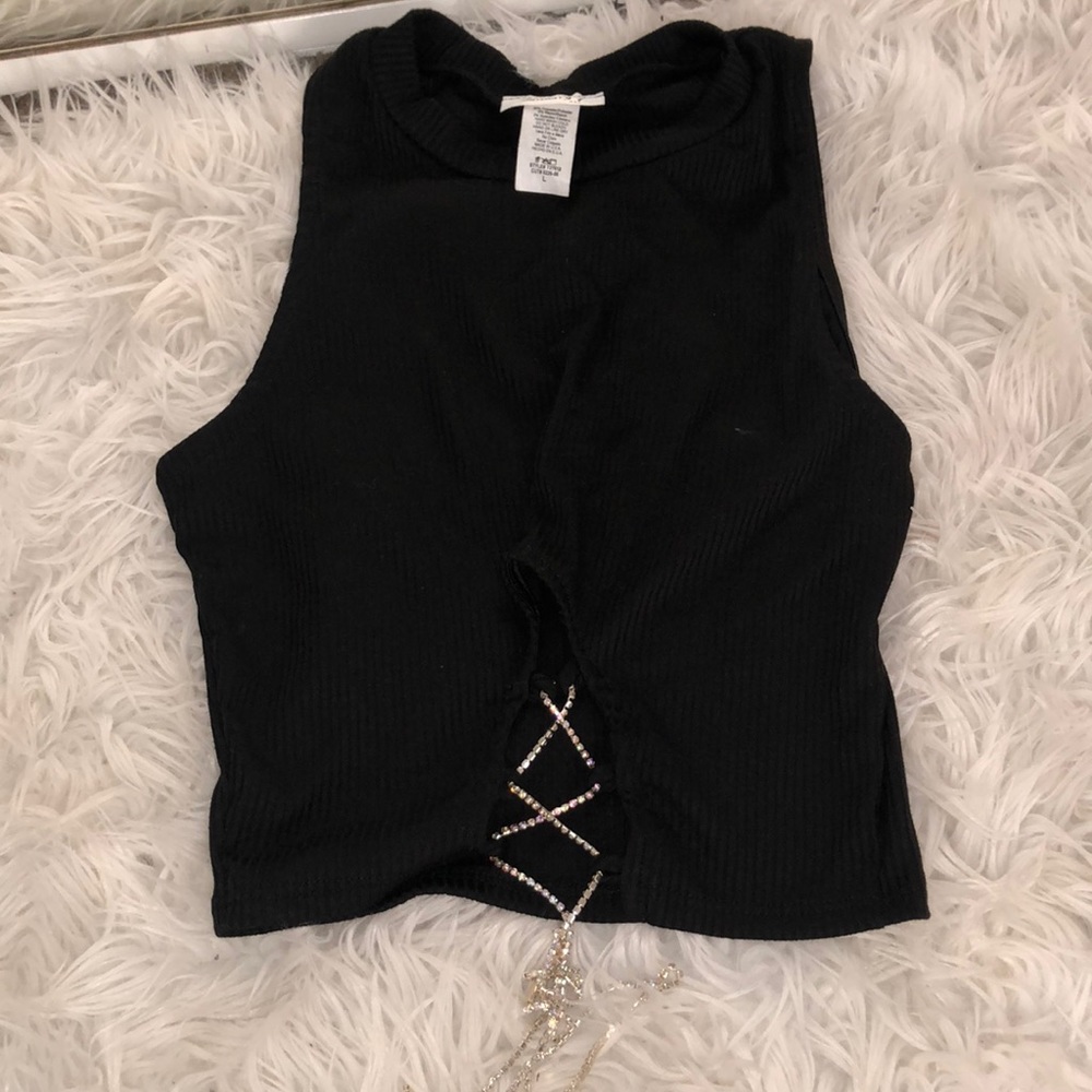 Black top with bling